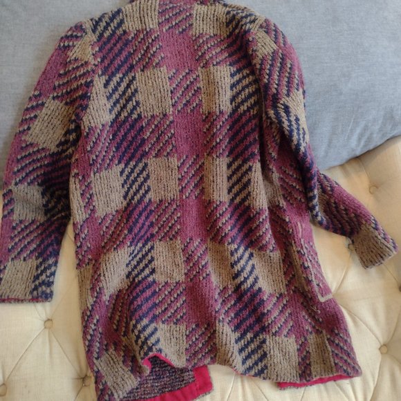 Free People Polly Magoo plaid Cardigan sweater - Picture 8 of 12